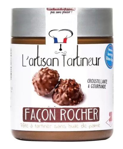 "Rocher" mogyorós csokoládékrém  L'artisan Tartineur - pálmaolaj nélkül 230g